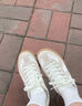 乔丹QIAODAN德训鞋T头鞋板鞋女鞋复古鞋子经典小白鞋情侣运动鞋 象牙色-女 38 实拍图