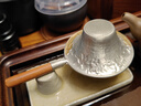 容山堂纯锡茶漏泡茶过滤器茶叶滤网茶隔滤茶器公道杯高档功夫茶具配件 纯锡茶漏-红檀木鲤鱼 实拍图
