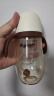 世喜学饮杯婴儿6个月+ 宝宝喝水壶PPSU奶瓶刻度杯牛奶吸管杯300ml 实拍图