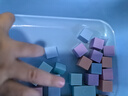 小怪才磁性正方体教具小正方体立体几何体模型小学4-6年级数学2cm小方块 数学立方体拼搭积木磁力方块 【基础版无磁】1盒装/共20个 无规格 实拍图