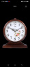 康巴丝（Compas）挂钟古典欧式座钟表复古客厅装饰台钟创意卧室床头时钟石英钟 3020数字木纹 实拍图