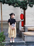 西儿 儿童汉服鞋子女童2024年新款凉鞋绣花鞋新中式皮鞋古风马面裙鞋 米色30码-内长约18.5cm 晒单实拍图