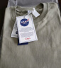 NASA GISS重磅260g纯棉短袖t恤男纯色圆领厚实不透纯白打底衫男女体恤上衣 黑色 2XL体重170-190斤 实拍图