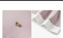 菲妮迪品牌T恤春秋季新款简约圆领纯色气质套头长袖上衣女 粉色 L 晒单实拍图