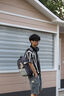 OSOCE双肩包男士15.6寸电脑包大学生书包女士旅行背包2024新款 灰色中号 实拍图