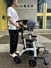 HOEA德国老人助力行走器助力车老年人轻便可折叠代步车手推车便携轮椅 601B静谧白+升级加固+可当轮椅 实拍图