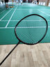 威克多（VICTOR）胜利极速js12td羽毛球单拍超轻tkhawk小隼驭纳米6全碳素220h二代 TK HAWK C黑 4U 【空拍发货】 【默认26磅可免费定制磅数】 实拍图