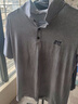 吉普（JEEP）短袖t恤男宽松翻领夏季新款纯色棉质商务休闲男士半袖体恤上衣 灰色 3XL(建议170-185斤) 实拍图