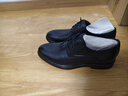 百丽男鞋通勤商务皮鞋缓震科技正装鞋真皮德比鞋婚鞋A0766CM2 经典黑 42 (260mm) 实拍图