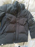 雅鹿羽绒服男士短款韩版潮流工装青年时尚休闲加厚外套 黑色 180  实拍图