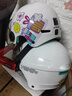 野马（YEMA）3C认证359S电动摩托车头盔男女夏天防晒轻便式半盔电瓶车安全帽 夏季 均码 陶瓷白+咖色短镜 实拍图