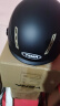YEMA 3C认证359S电动摩托车头盔男女夏季防晒半盔安全帽新国标 亚黑花+长茶 实拍图