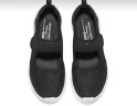 斯凯奇（Skechers）2023网面女鞋休闲鞋平底单鞋舒适玛丽珍鞋104345 黑色/白色 38  晒单实拍图