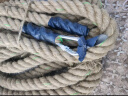 双予 攀爬绳 爬绳爬杆攀爬架配件拔河大绳麻绳体能训练器材带钢丝挂钩40mm*7m攀爬绳索 晒单实拍图
