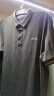 吉普（JEEP）短袖T恤男夏季Polo商务休闲衫男士宽松凉感衣服男装 灰绿 4XL 实拍图