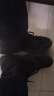 特步男鞋跑步鞋新款夏季厚底旅游透气轻便皮网面休闲运动鞋慢跑鞋子男 黑色 43 实拍图