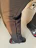 洛兹休闲裤男春季新款直筒宽松商务男裤青年春秋弹力抗皱冰丝西装裤子 黑色【春秋季款】 35 【2尺8腰围】 实拍图