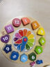 Hape儿童拼板玩具时间观念数字颜色形状认知积木时钟宝宝节日礼物 E8043 实拍图