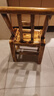 意尔迷老式松木椅农村实木靠背椅家用木质椅餐椅换鞋椅农村乐休闲小椅子 腿高37CM碳化松木清漆 实拍图