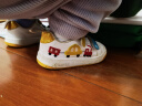 卡特兔男童休闲鞋儿童秋季运动板鞋透气男女宝宝幼儿园小白鞋儿童学步鞋 白黄 2段-内长15.5cm（适合脚长14.9cm） 实拍图