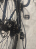 EG7山地自行车成人学生变速越野单车双减震赛车26寸青少年男女 尊享-黑白色【辐条轮-铝合金】 26寸27速 实拍图