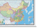 【官方正版】中国地图挂图+世界地图挂图 套装共2张（大尺寸约1.5米*1.1米 学生、办公室 书房 家庭装饰挂图挂画墙贴 精美装饰） 实拍图