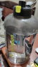 炊大皇塑料杯大容量水壶吨吨桶夏季大肚杯运动水壶塑料水杯黑色2.3L 实拍图