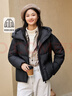 森马（Semir）羽绒服女90绒子中长款显瘦龟背廓形25冬通勤厚外套109725113002 实拍图