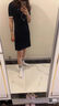 FILA 斐乐官方女装针织连衣裙时尚休闲基础防晒收腰裙子 传奇蓝-NV 165/84A/M 实拍图