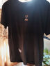 nasawassup纯棉短袖t恤男士夏季潮牌渐变色半袖男生设计感小众凉感透气体恤T 黑色 2XL （150-170斤） 实拍图