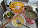 尚行知是 9英寸品锅汤盆创意带盖陶瓷大汤碗北欧风简约家用菜碗餐具 太阳花色-1个 实拍图