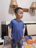 真维斯童装男童短袖t恤2025新款儿童夏季冰丝上衣男孩速干网眼衣服运动夏装 【冰丝款】蓝/J棒球熊 120 实拍图