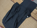 垂感小西裤男士夏季冰丝凉感商务西装裤免烫大码直筒休闲九分裤子 黑色 L 【100-115斤】 实拍图