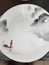 国玥骨瓷盘子家用碟子陶瓷饭盘中式沙拉盘单品自选高温骨质瓷釉中彩 江山如画7英寸饭盘一个 实拍图