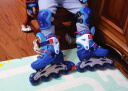 迪士尼（Disney）轮滑鞋儿童初学溜冰鞋男孩尺码调节旱冰鞋蜘蛛侠88215S 实拍图