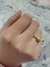 中国黄金小方糖黄金戒指活口女金戒指求婚自戴托帕石戒指情人节礼物送老婆 小方糖戒指-轻版【证书+玫瑰礼盒】 实拍图