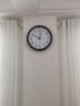 北极星（POLARIS）挂钟客厅家用智能钟木纹电波时钟自动对时钟表 79507木纹 实拍图