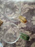 炊大皇玻璃杯耐热茶杯牛奶果汁杯加厚杯子320ml 2只装（绿色+黄色 实拍图