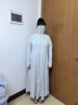 蕉下（beneunder）防晒衣防晒服长款女冰丝感修身海边沙滩透气全身防晒衣 【凉感加长款】银河灰 XL 实拍图