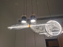 雷士（NVC）餐厅吊灯LED现代简约北欧轻奢黑金餐桌带筒灯长条WHDD40D/G-01 实拍图