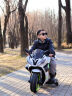 UOSU超大号儿童电动摩托车可坐人3-6-10岁男女小孩宝宝充电两轮玩具车 白:脚踩油门+12v4.5+无灯轮+硬座 晒单实拍图