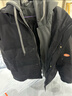 花花公子（PLAYBOY）羽绒服男外套冬季加厚休闲宽松白鸭绒连帽工装青少年三防衣服袄子 WE9011黑色 2XL （165-190斤） 实拍图