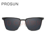 保圣（PROSUN）太阳镜时尚偏光男女墨镜个性方框眼镜PS8006 C11灰片|亮深枪  实拍图