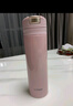 虎牌（TIGER）一键开启式弹盖杯男女士轻量时尚水杯 MMX-A30C 300ML 粉色PP 300ml 实拍图
