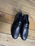 老人头皮鞋男士秋冬新款加绒保暖真皮透气舒适软底软面防滑耐磨正装皮鞋 黑色细腻款（9667系带） 41 实拍图