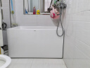 浪鲸（SSWW）卫浴一体成型独立式小户型浴缸家用成人亚克力深泡方形泡澡浴池缸 1.1米独立式浴缸 实拍图