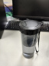 特百惠（Tupperware）莹彩塑料杯 男女学生夏季运动水杯子户外家用办公 酷炫黑430ML 实拍图