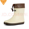 非常行（Jolly Walk） 雨鞋女 雨靴短筒时尚水鞋防水胶鞋套鞋水靴JW302 浅米色 37 实拍图