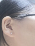 银奥纯999银耳钉女2024新款耳骨养耳洞耳饰情人节礼物 999耳钉2对（4mm+5mm各一对） 实拍图