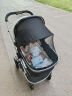 纽贝耳婴儿车婴儿推车可坐可躺双向可调0-3岁用      黑白【单车+蚊帐】 晒单实拍图